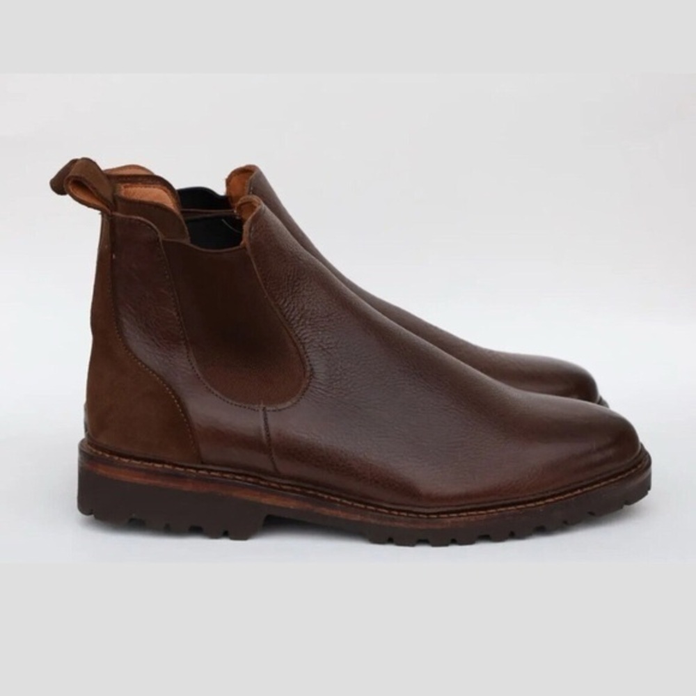 Allen Edmonds Discovery Chelsea Boots Dark Brown Leather Mens Size 10 3985